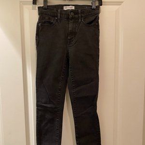 Madewell High Riser Skinny Black Jeans